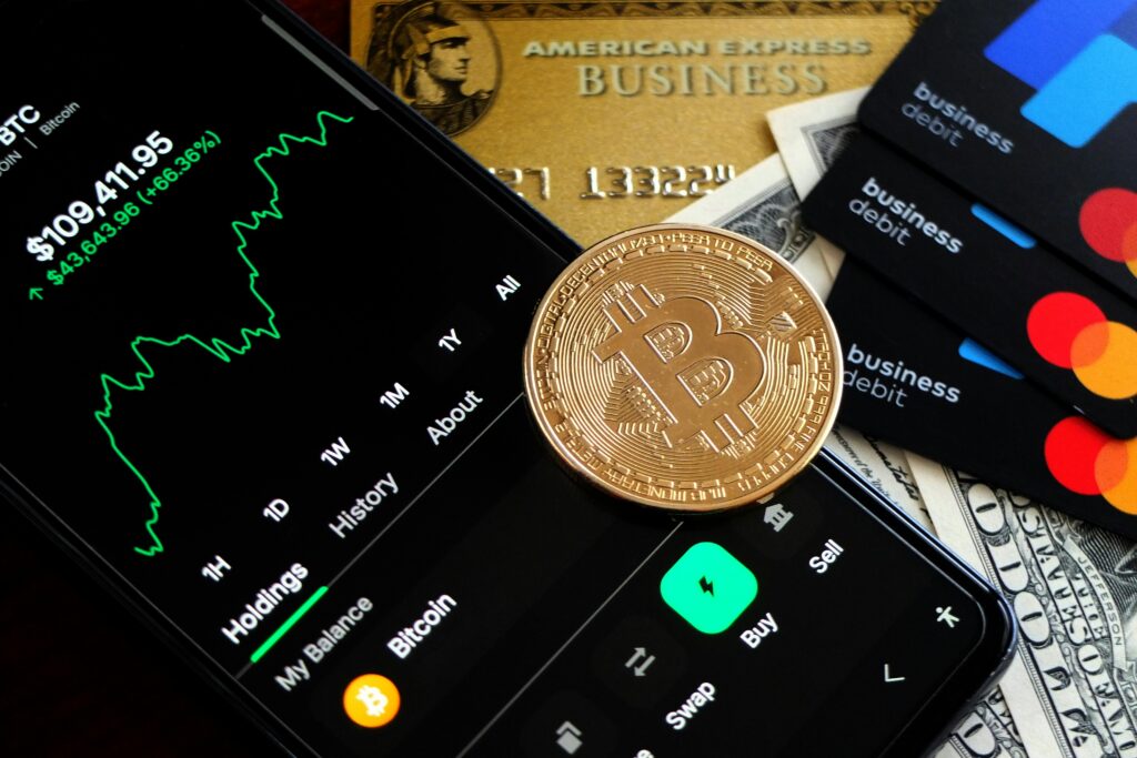 Bitcoin Cryptocurrency App Cash Debit and Credit Card